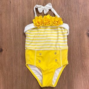 Retro Button Swimsuit